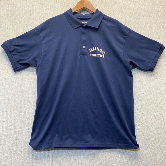 University of Illinois Fighting Illini Athletics Polo Shirt Mens Large - Picture 1 of 8